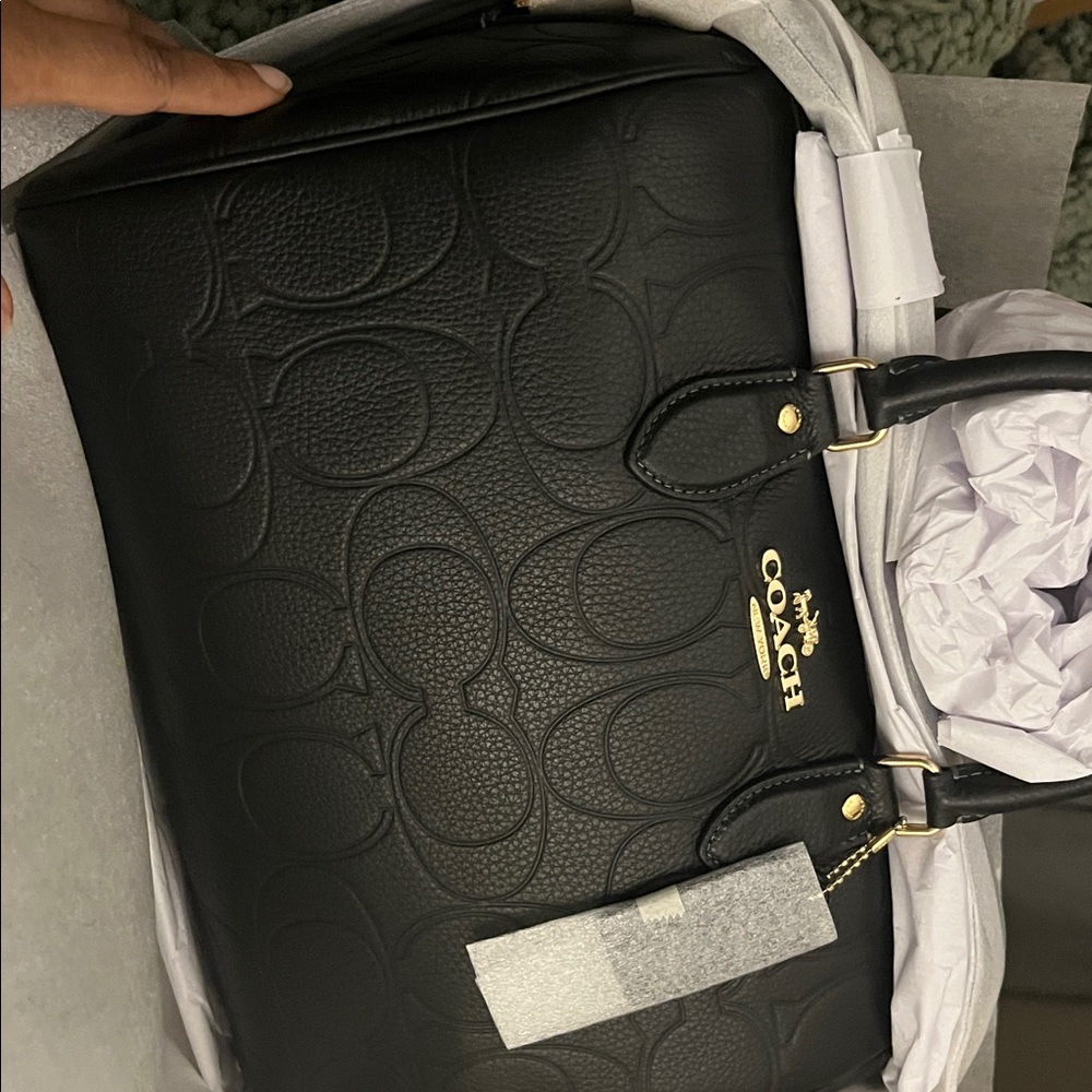 Rowan Large Satchel Bag In Signature Leather